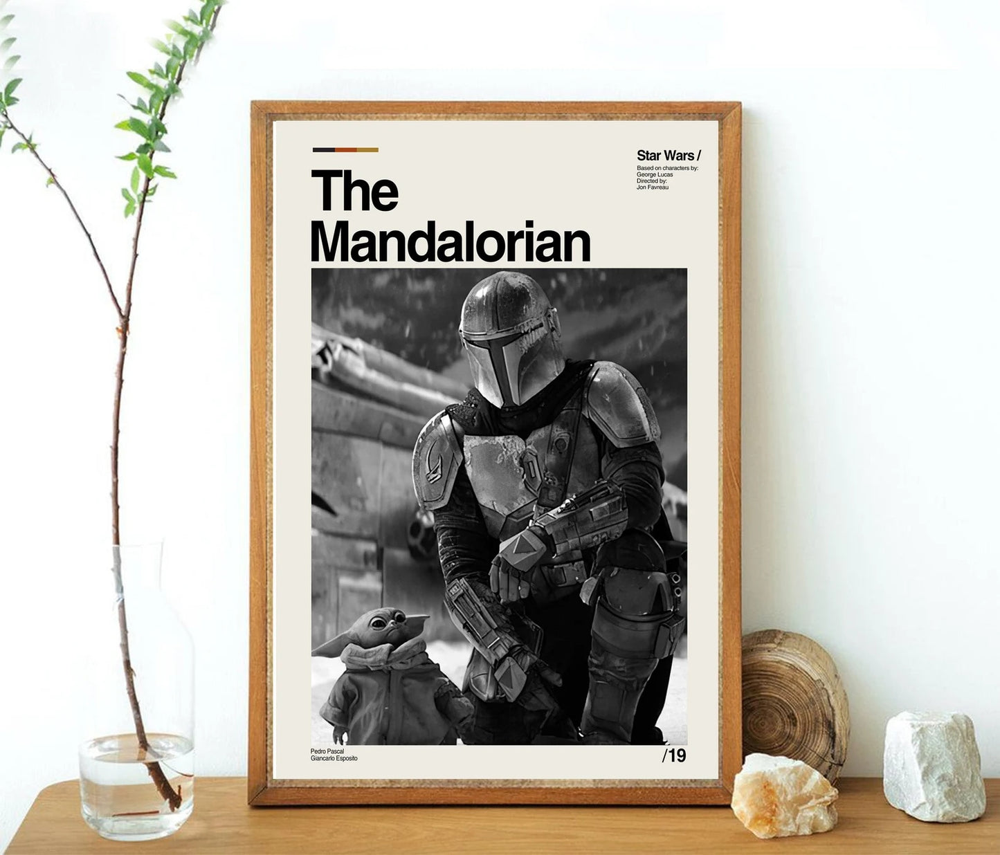 The Mandalorian Star Wars Minimalist Poster