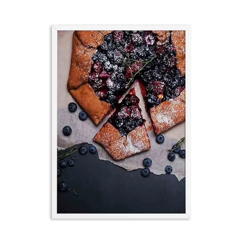 Blueberry Pastry Kitchen Decor Poster