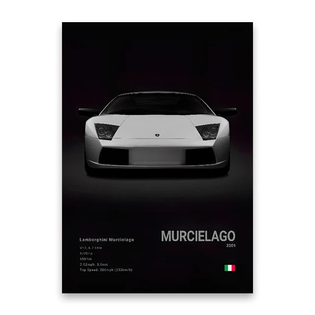 Lamborghini Murcielago Car Poster
