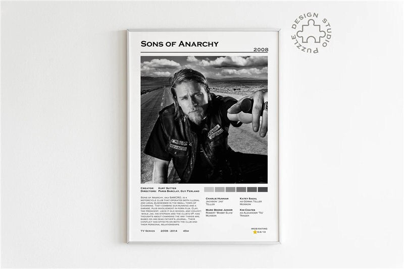 Sons Of Anarchy Minimalist Wall Art Poster
