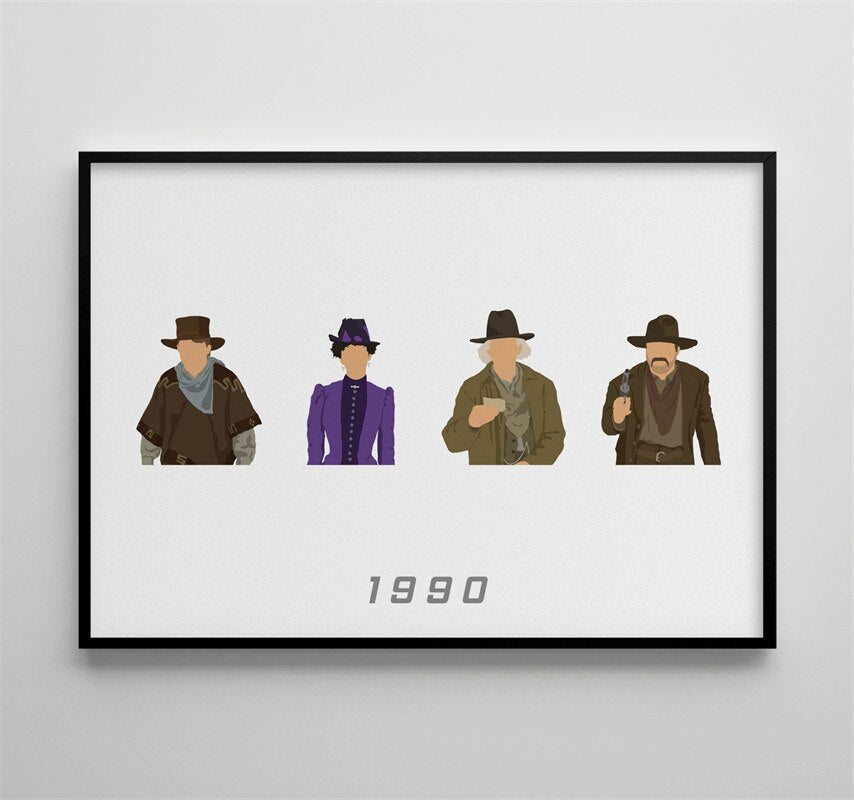Back To The Future Part III Wall Art Movie Poster