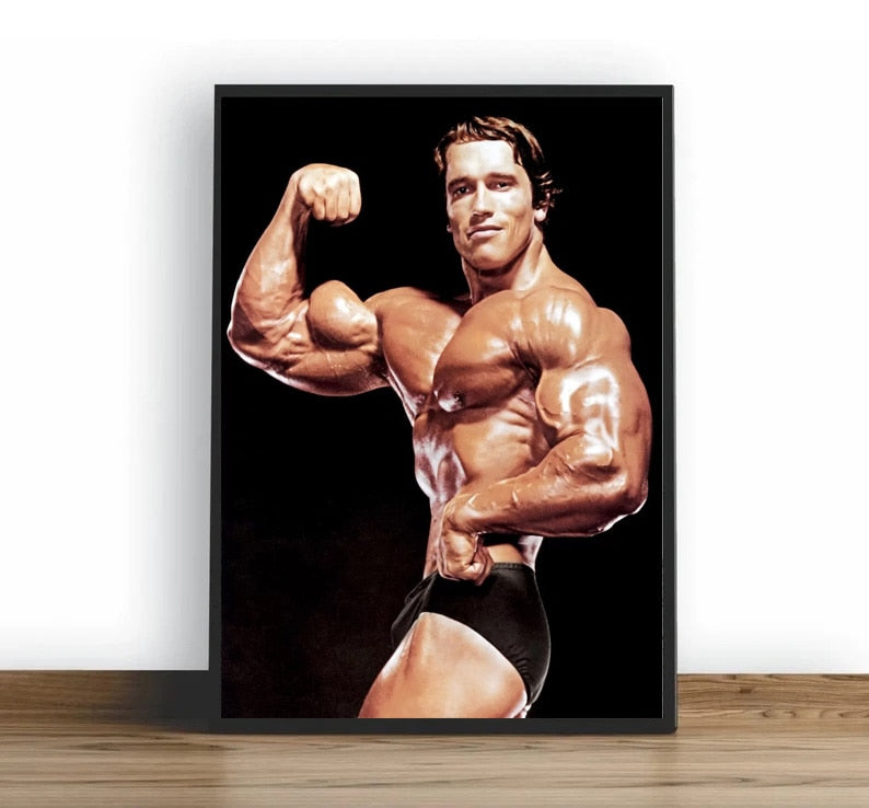 Arnold Schwarzenegger Bodybuilding Bicep Pose Poster