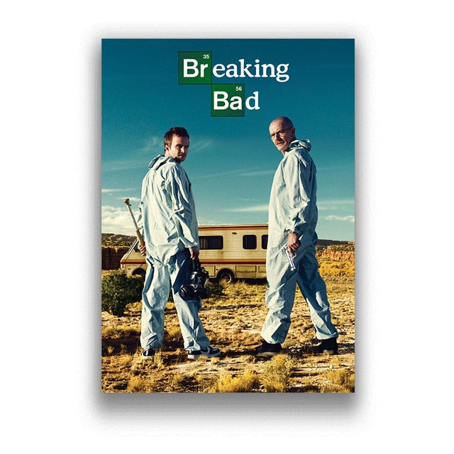 Breaking Bad Walt Jesse Desert Poster