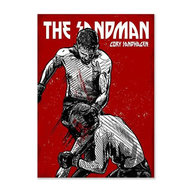Cory Sandhagen The Sandman UFC Wall Art Poster