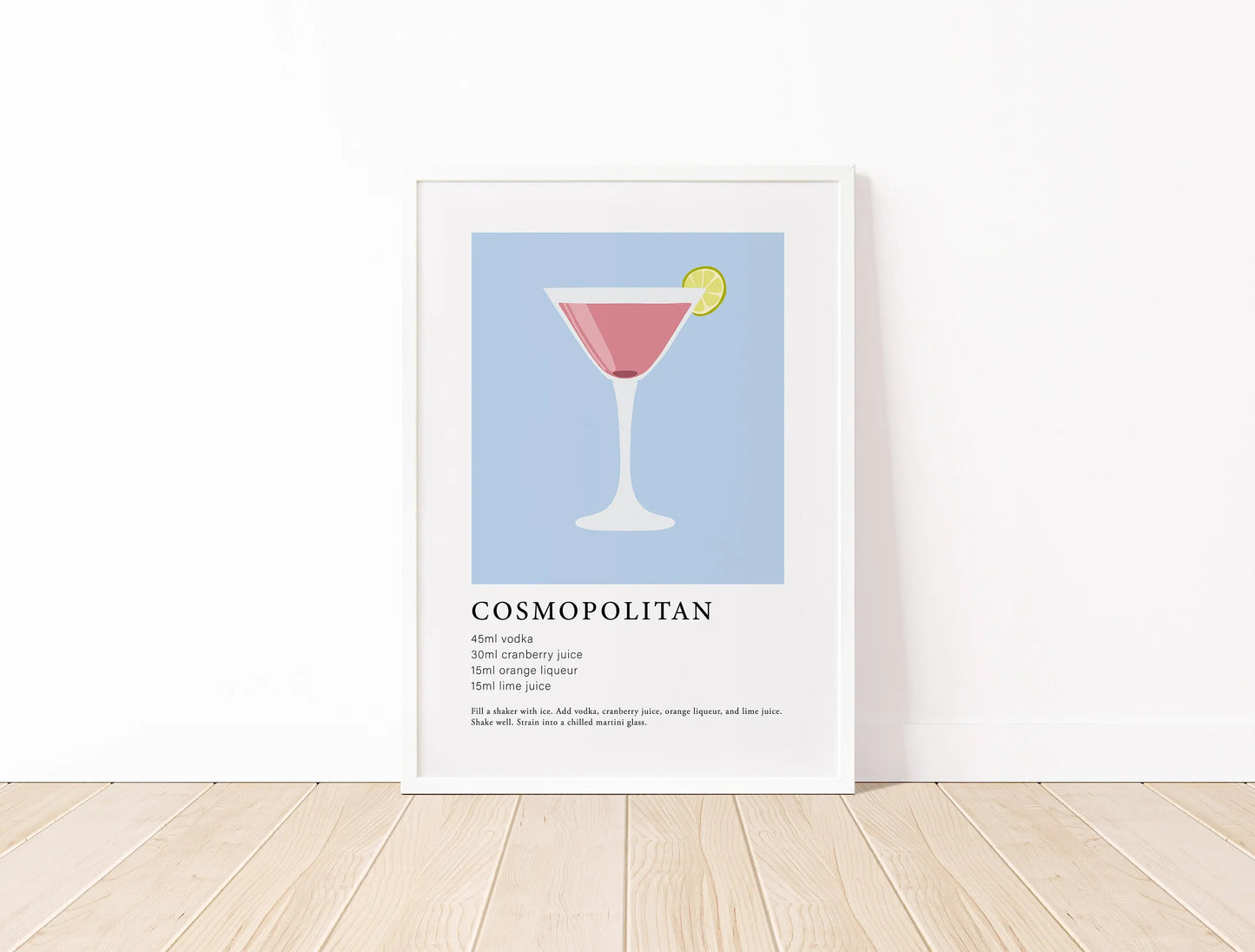 Cosmopolitan Cocktail Bar Wall Art Poster