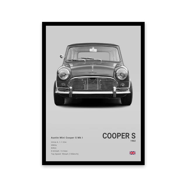 Austin Mini Cooper S Car Poster
