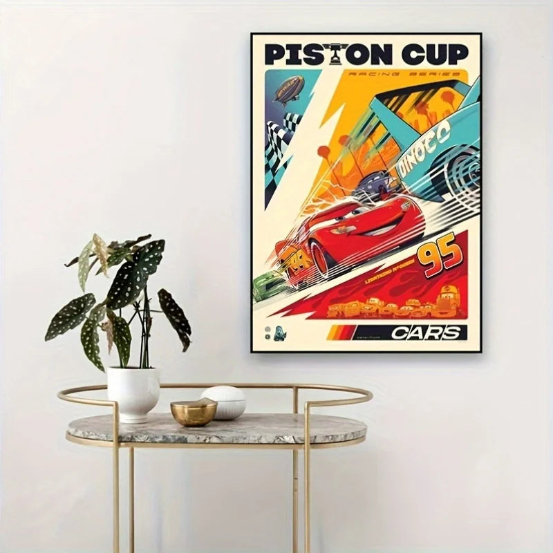 Lightning McQueen Cars Movie Poster