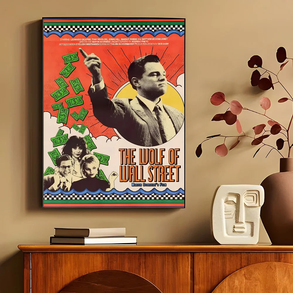 Jordan Belfort Pop Style Movie Poster