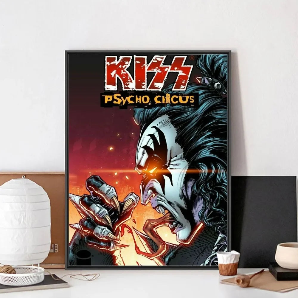 Kiss Band Psycho Circus Poster