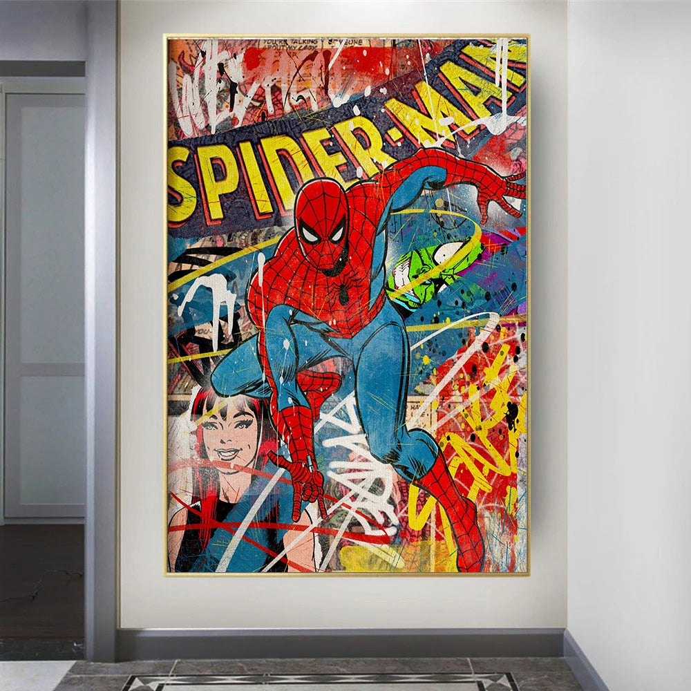 Spider-Man Marvel Avengers Graffiti Poster