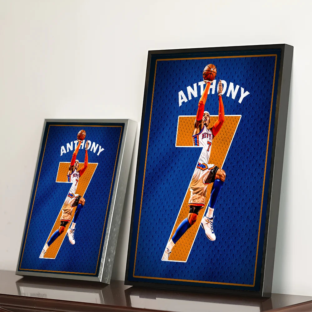 Carmelo Anthony Knicks Jersey Poster