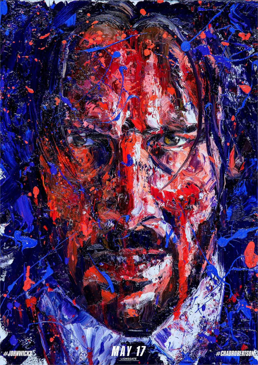 John Wick Splatter Painting Movie Poster