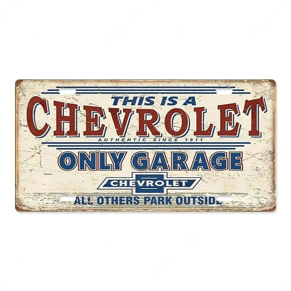This Is a Chevrolet Only Garage Metal Sign Poster