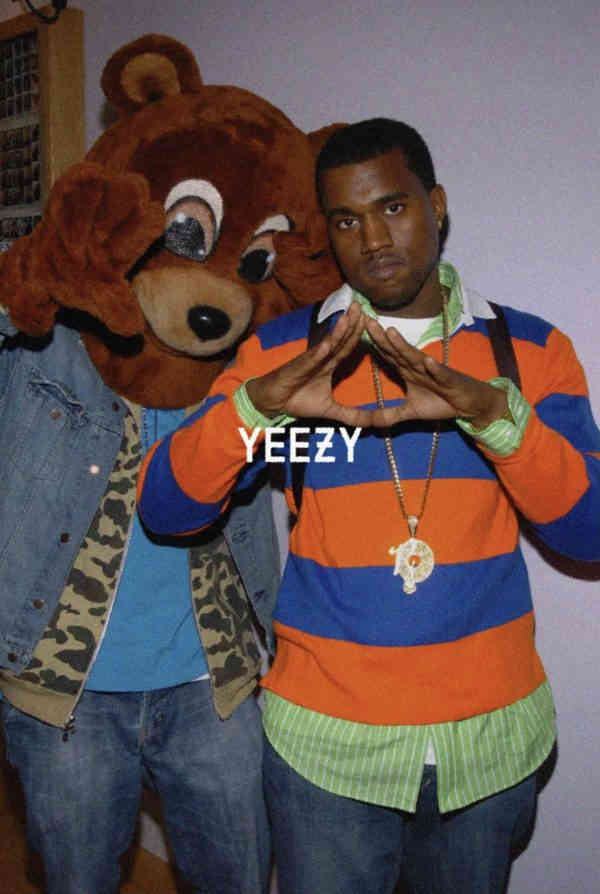 Kanye West The College Dropout Bear Portrait Poster