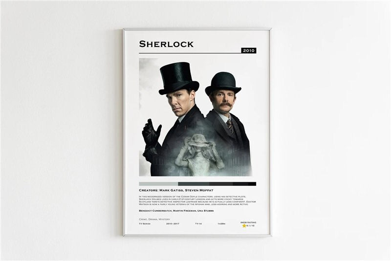Sherlock Minimalist Wall Art Poster