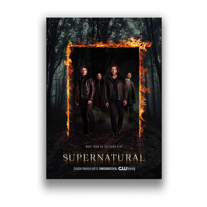 Supernatural Meet Them On The Dark Side Wall Decor Poster