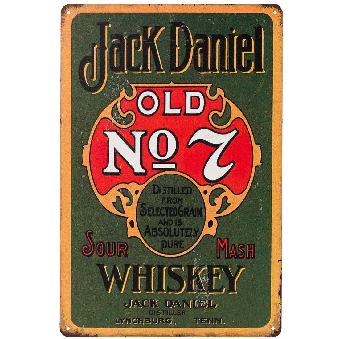 Jack Daniels Cold Whiskey Vintage Bar Metal Sign Poster