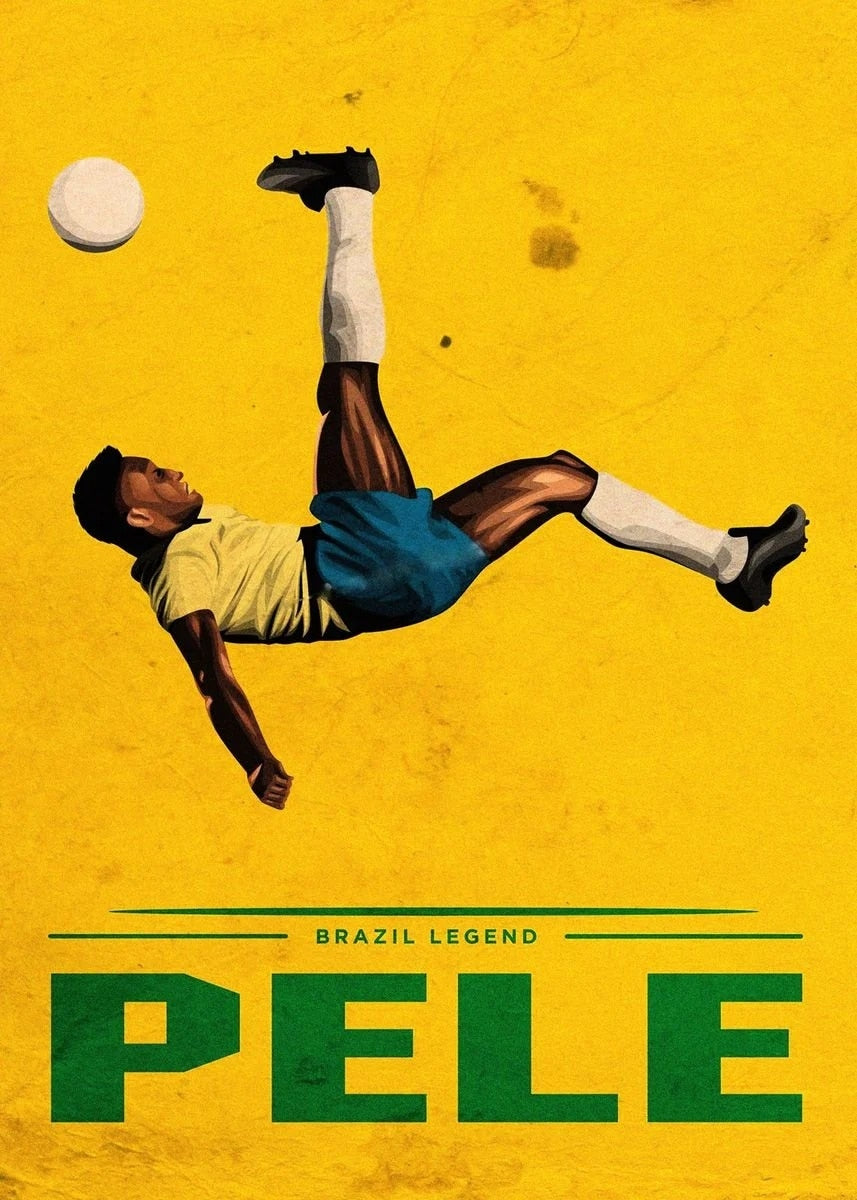 Pele Sport Soccer Futbol Poster