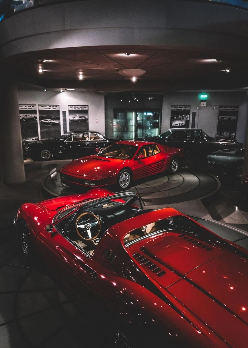 Ferrari Red Showcase Poster