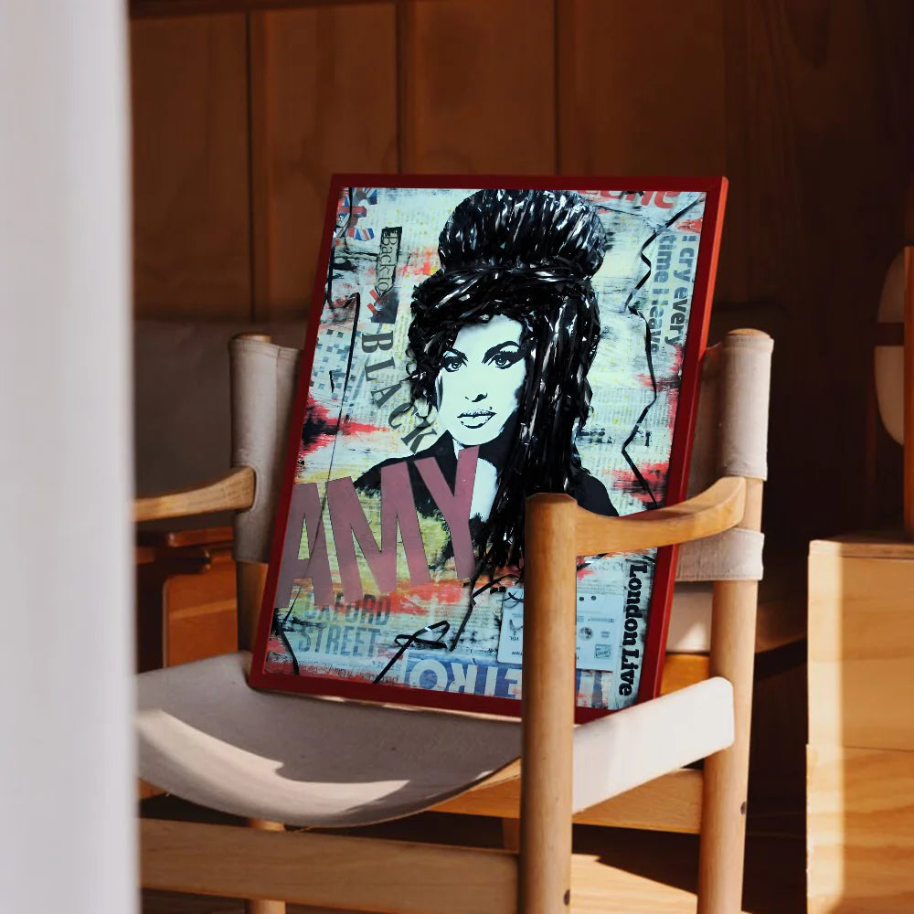 Amy Winehouse Graffiti Wall Art Poster