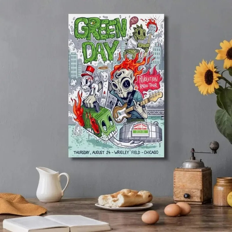 Green Day Revolution Radio Concert Tour Poster