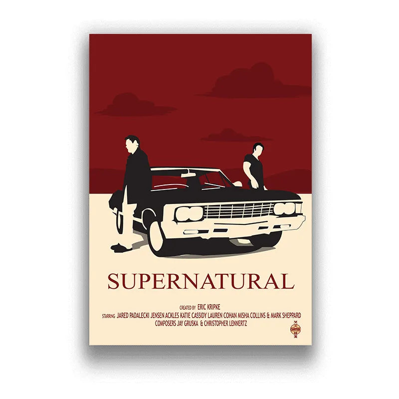 Supernatural Minimalist TV Poster