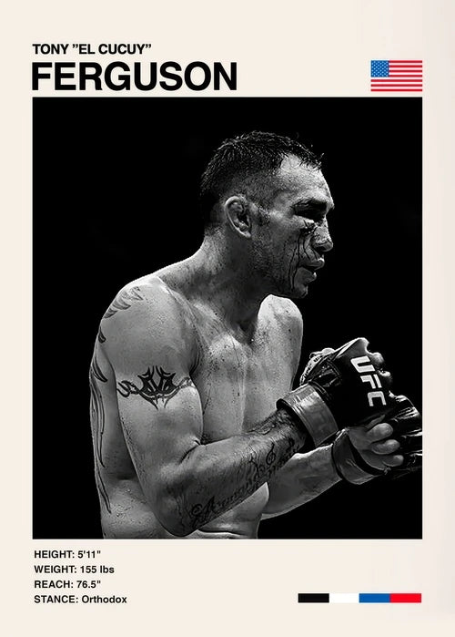 Tony Ferguson UFC Minimalist Poster