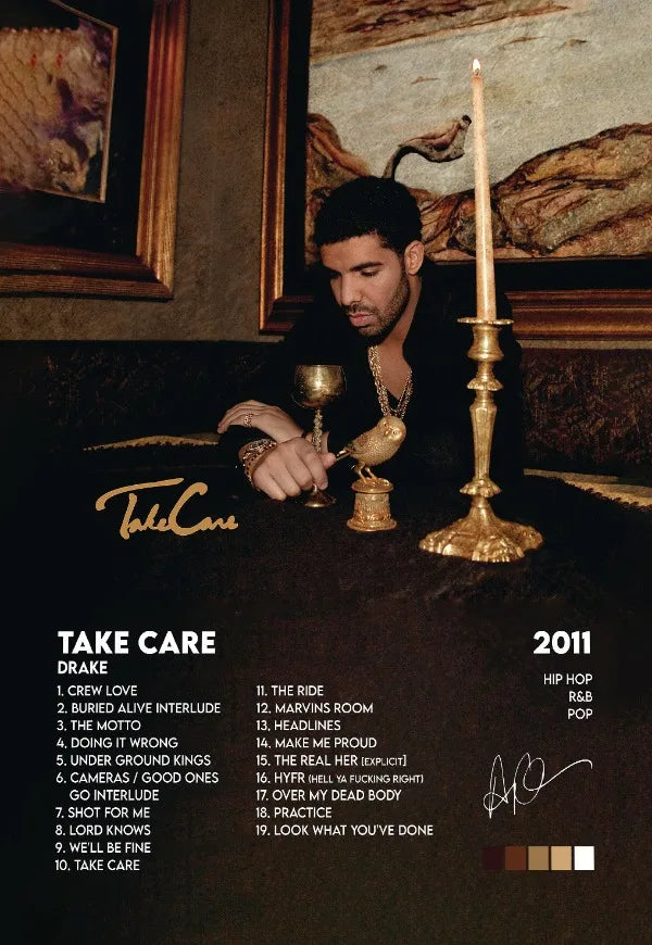 Drake Take Care 2011 Album Poster