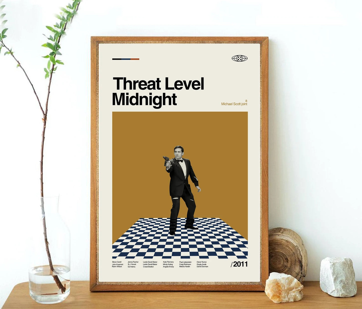 Threat Level Midnight The Office Minimalist Poster
