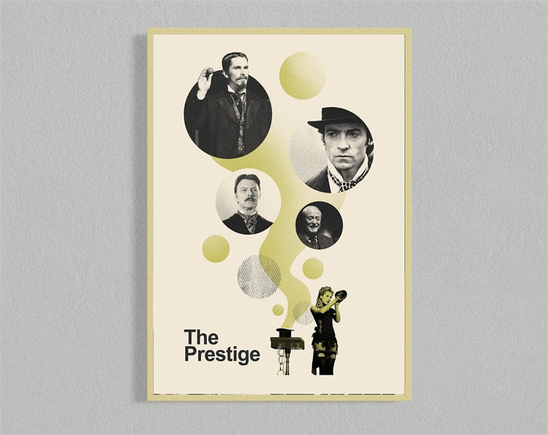 The Prestige Minimalist Movie Wall Art Poster