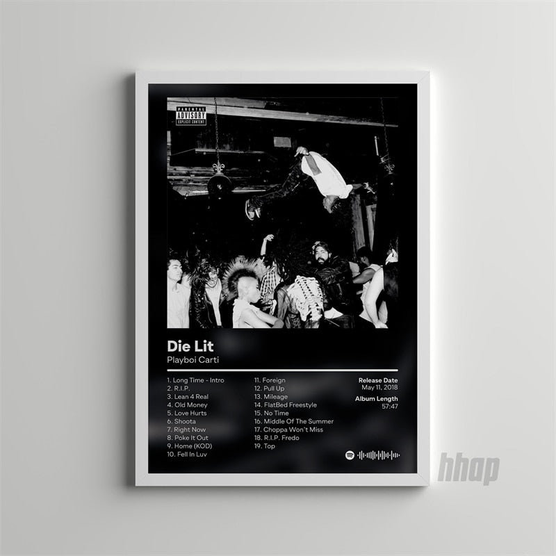 Playboi Carti Die Lit Album Poster