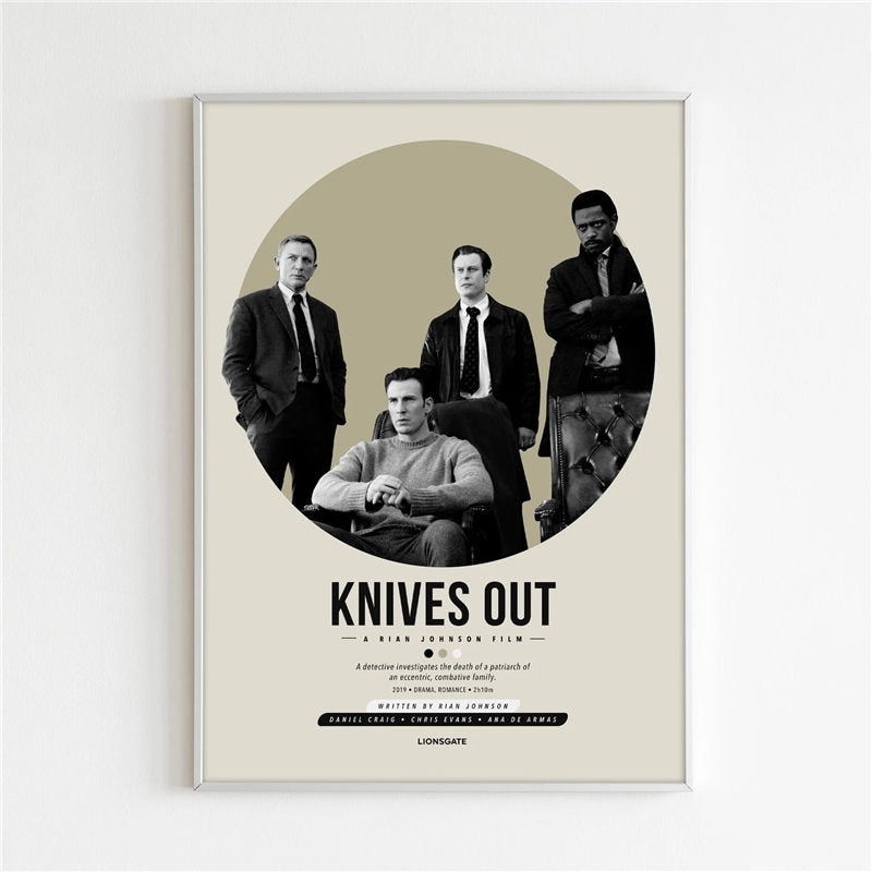 Knives Out Minimalist Movie Poster