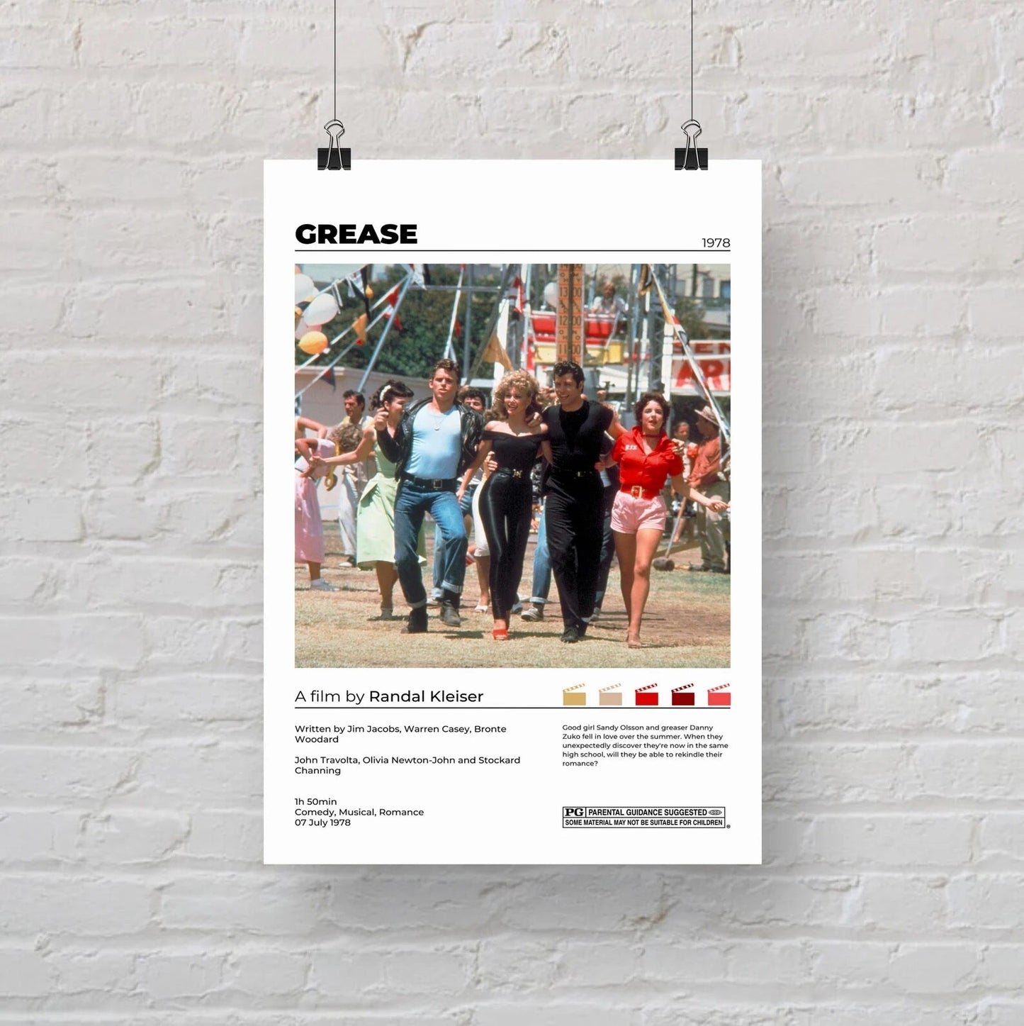 Grease Minimalist Movie Poster