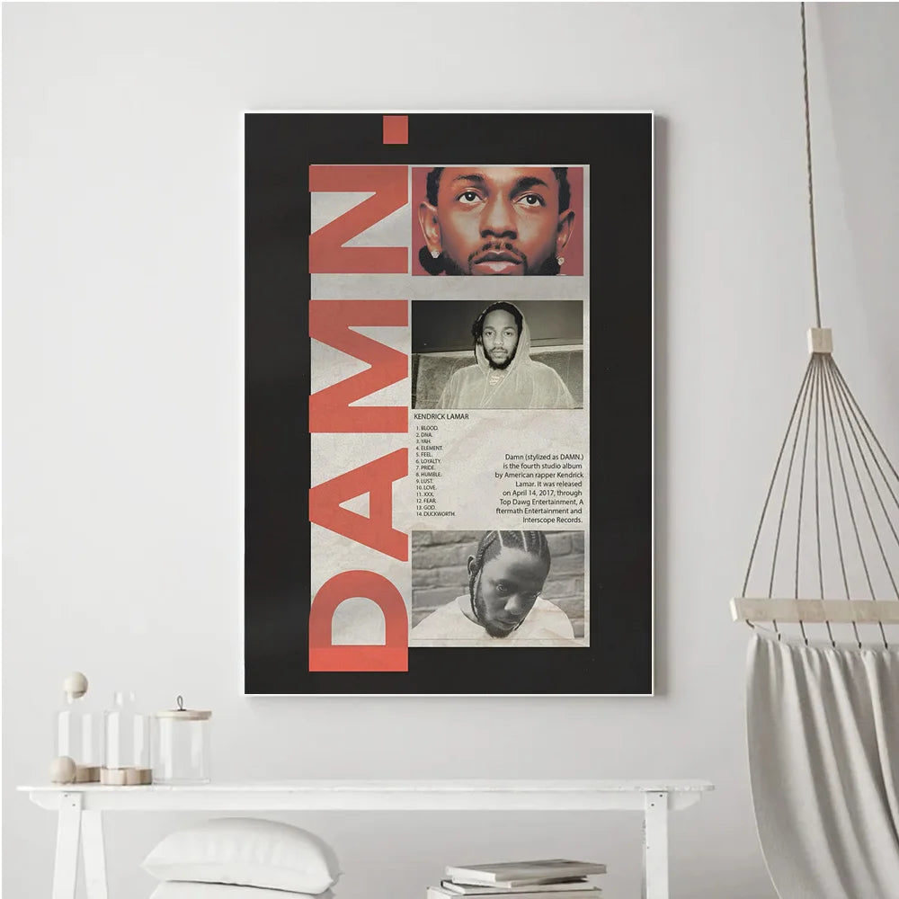 Kendrick Lamar Damn Album Decor Poster