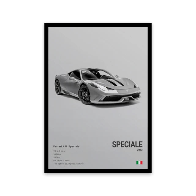 Ferrari 458 Speciale Car Poster