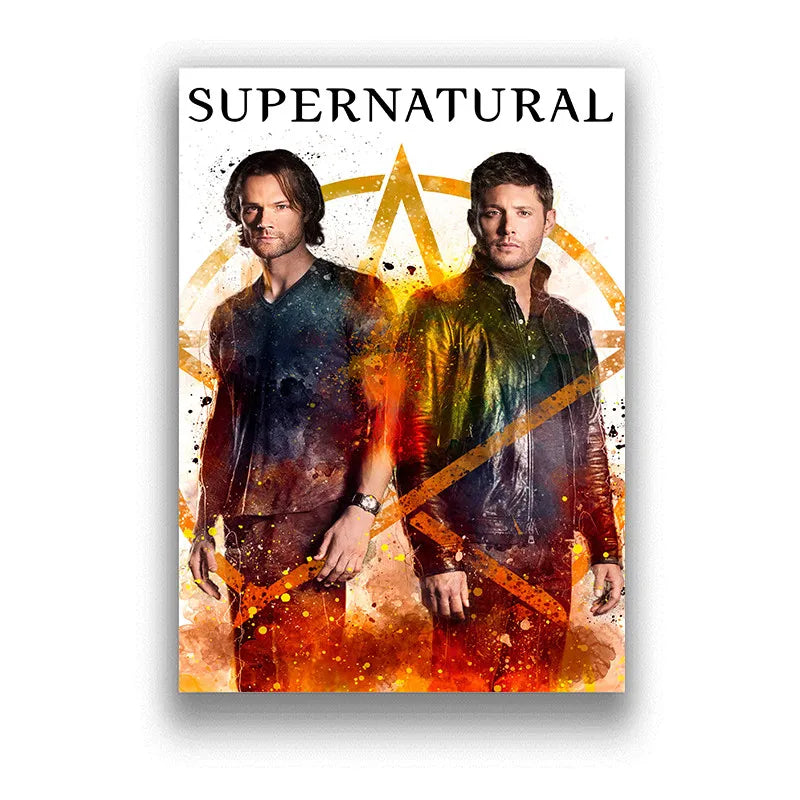 Supernatural White and Gold Poster