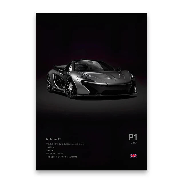 Mclaren P1 Car Poster