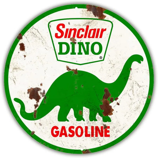 Sinclair Dino Gasoline Vintage Garage Metal Sign Poster