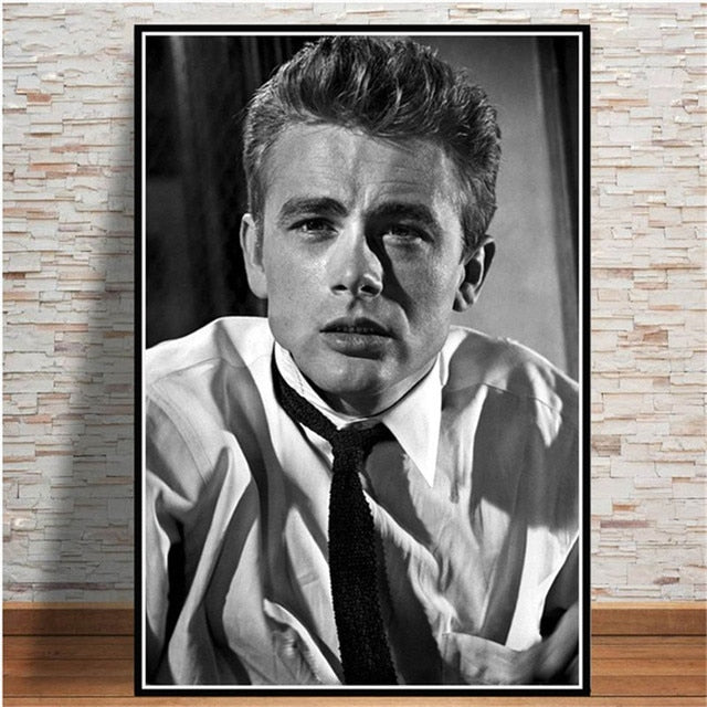 James Dean Vintage Black and White Poster