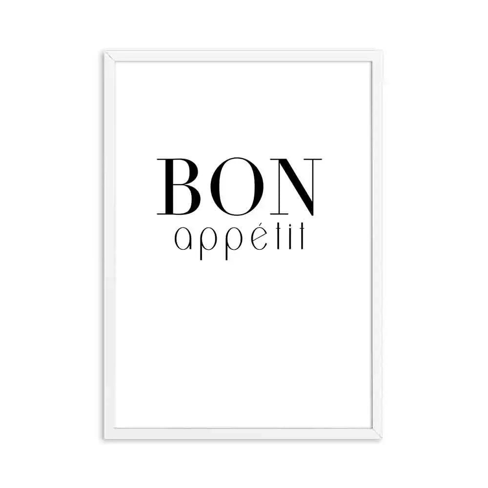 Bon Appetit Kitchen Decor Poster