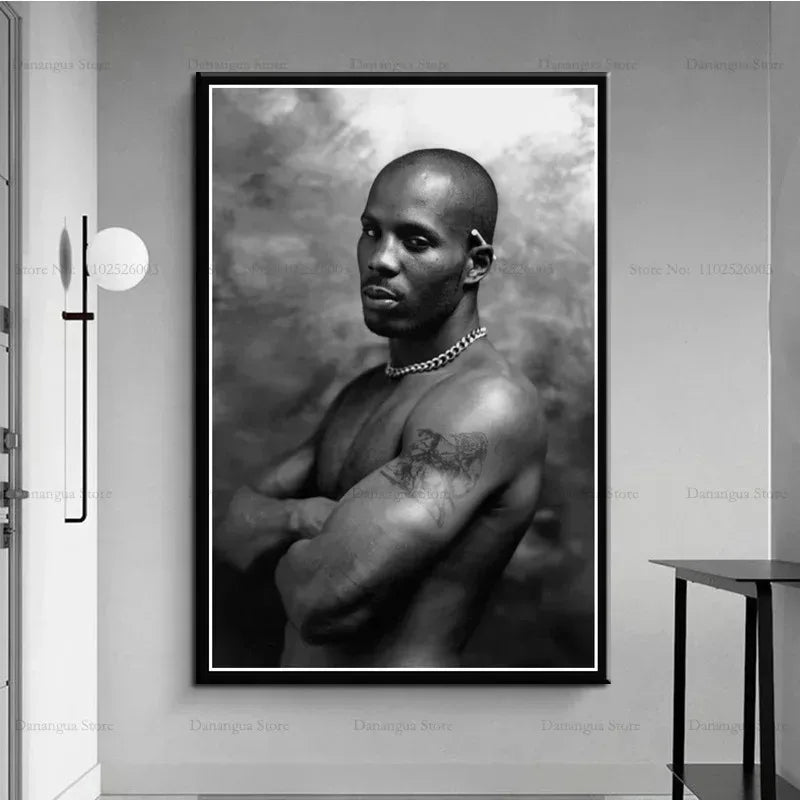 DMX Black and White Portrait Poster