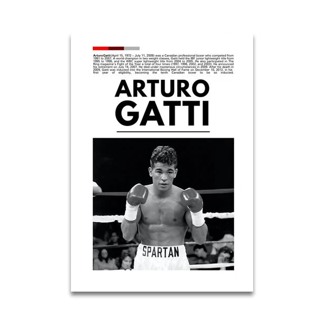 Arturo Gatti Minimalist Boxing Poster