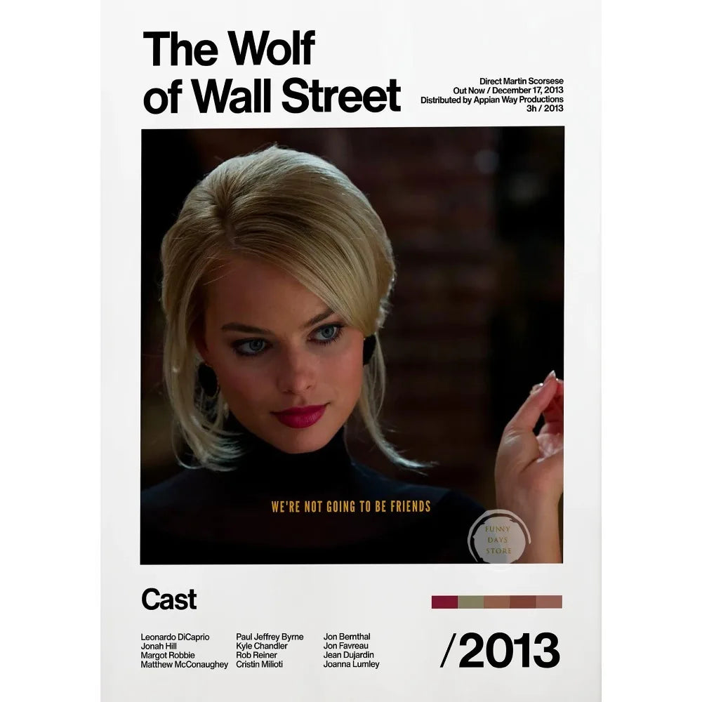 The Wolf Of Wall Street Minimalist Movie Poster