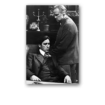 The Godfather Michael and Vito Corleone Wall Art Photo Poster