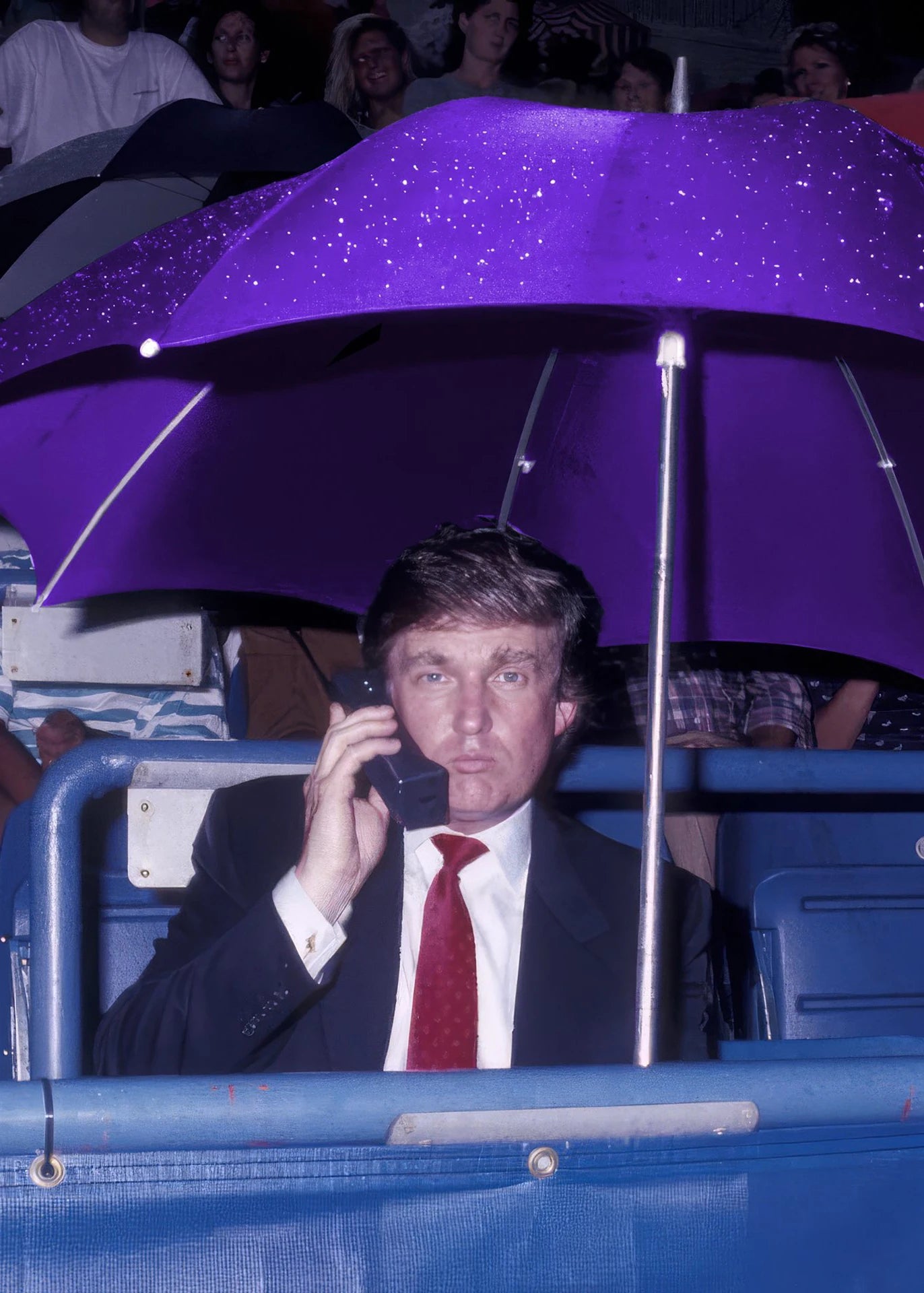 Donald Trump 1990s On The Phone Poster