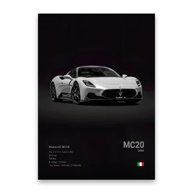 Ferrari MC20 Car Poster