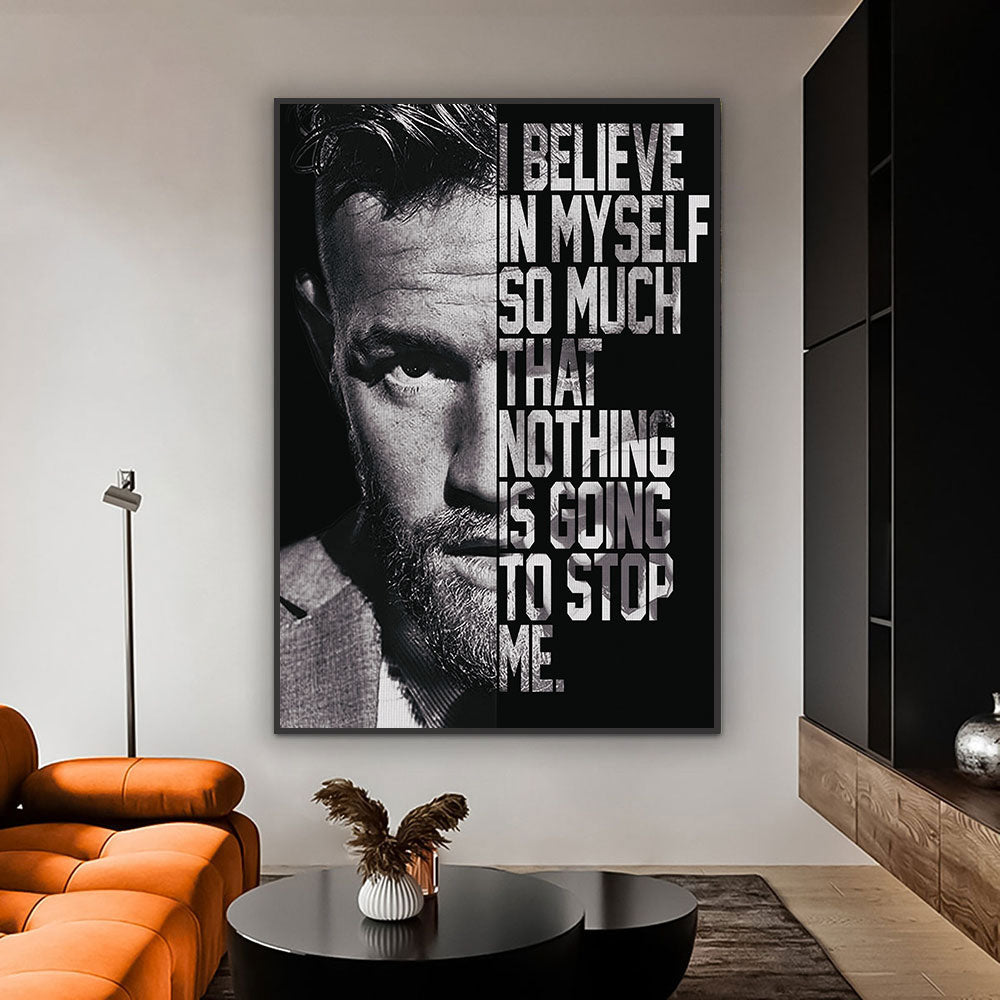Nothing Is Going To Stop Me Conor McGregor Poster