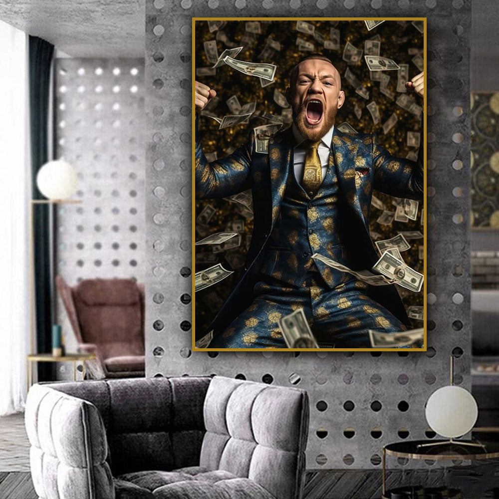 Conor McGregor Money Suit Poster