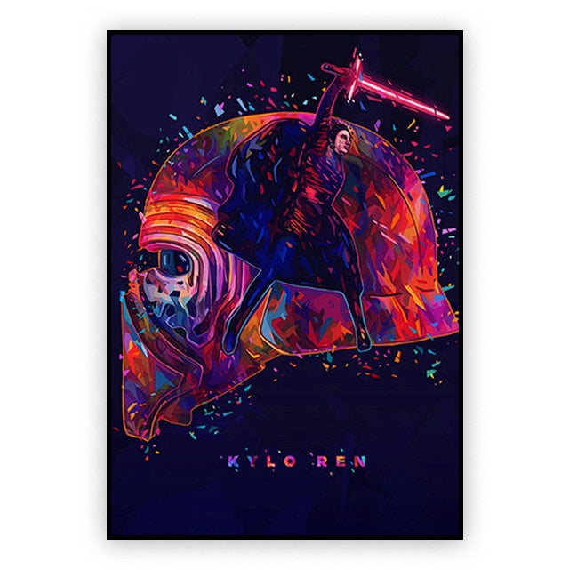 Starwars Kylo Ren Painting Poster