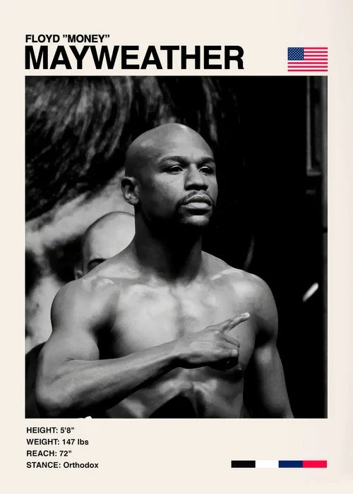 Floyd Money Mayweather Boxing Minimalist Poster